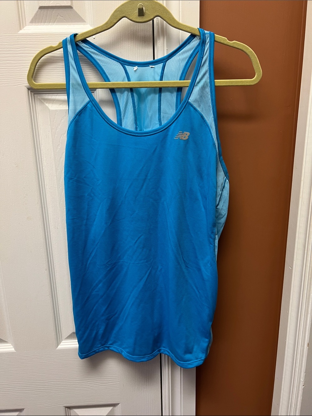 New Balance Bright Blue Racerback Performance Tank